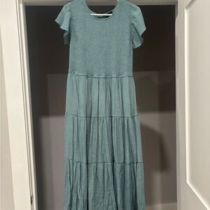 Elegant Teal Maxi Dress